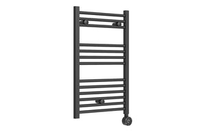 Auvellis Tivor 500 x 800mm electric towel rail in matt black