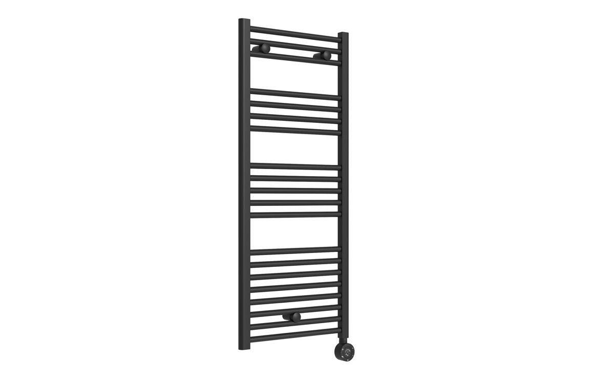 Auvellis Tivor 500 x 1200mm electric towel rail in matt black