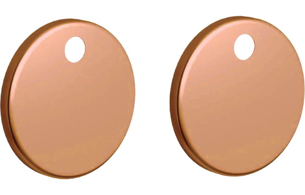 Auvellis toilet seat cover caps in brushed bronze