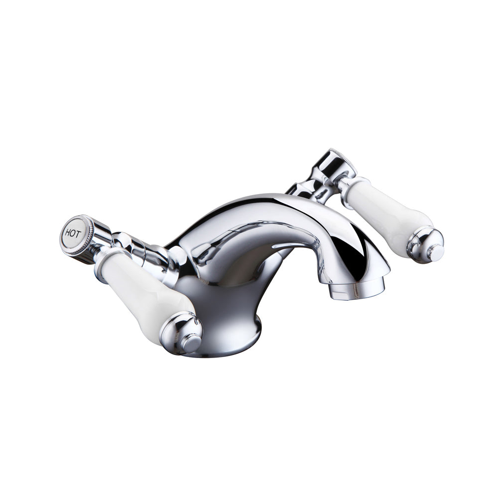 Millom Twin Lever Basin Mixer Including Waste Pureflo