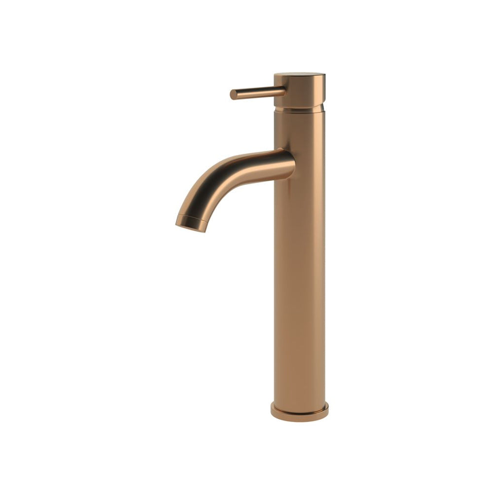 Auvellis Vela Tall Basin Mixer in Brushed Bronze detail