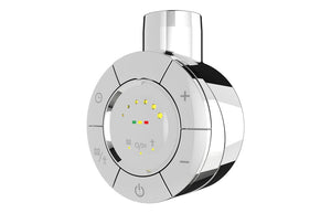 Chrome electric towel rail thermostat
