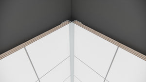 Auvellis Nexara Aluminium 135° Internal Profile 2.4m