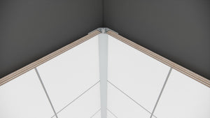 Auvellis Nexara 2-Part Internal Corner Profile 2.4m
