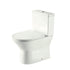 Ferrara Close Coupled Toilet Rimless With Closed Back & Wrap Over Soft Closing Toilet Seat