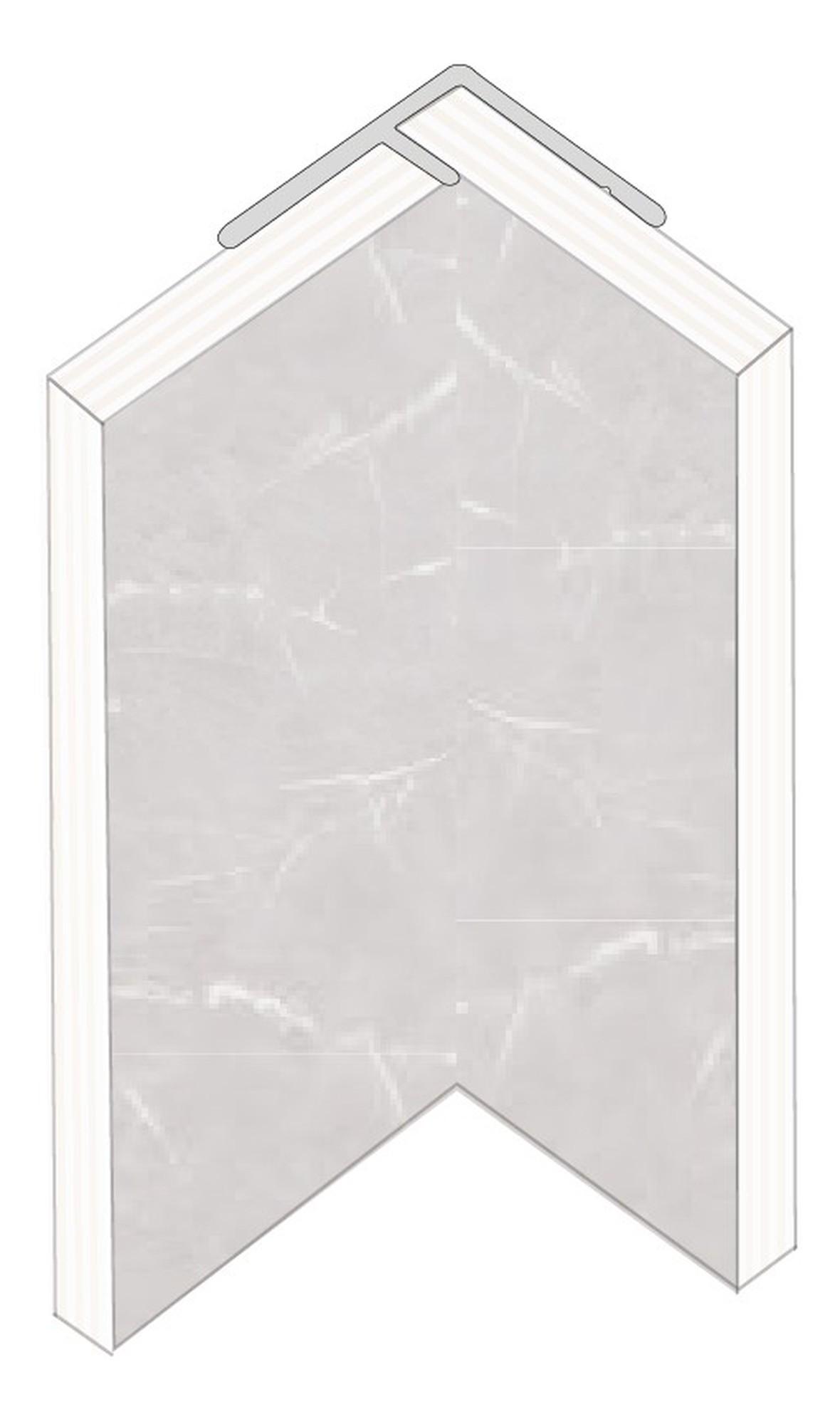 Auvellis Nexara Aluminium Internal Hidden Profile 2360mm