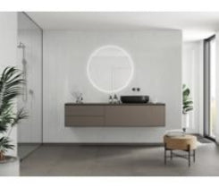 Marble Contemporary Waterproof Wall Panels High Gloss White Marble Effect 2400x600mm Pureflo