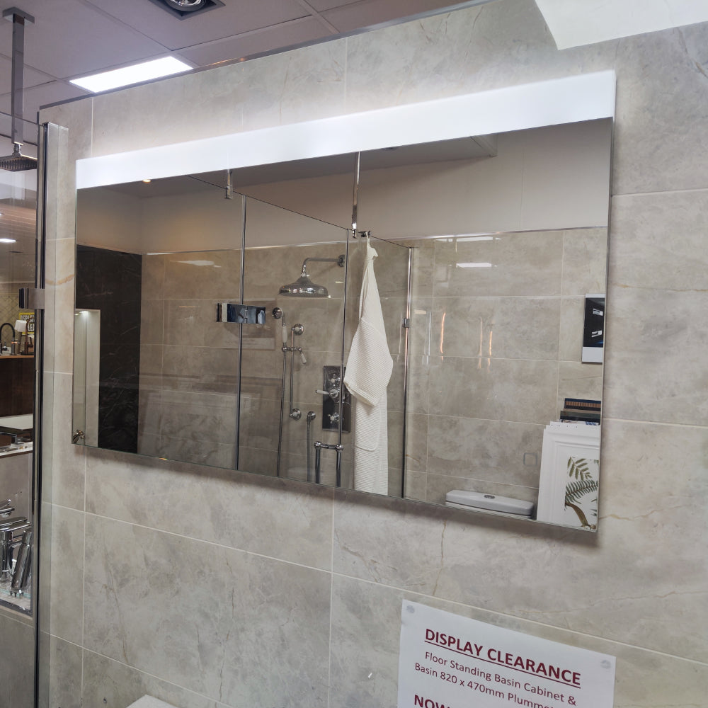 Illuminated 1000x600mm Mirror With Lighting Unbranded