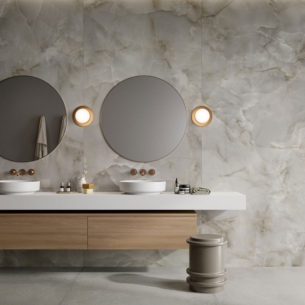 Infinity 2.0 Mirror Polished Onyx Tile 1200x600x6.5mm. Sold Per Piece. Bathwise