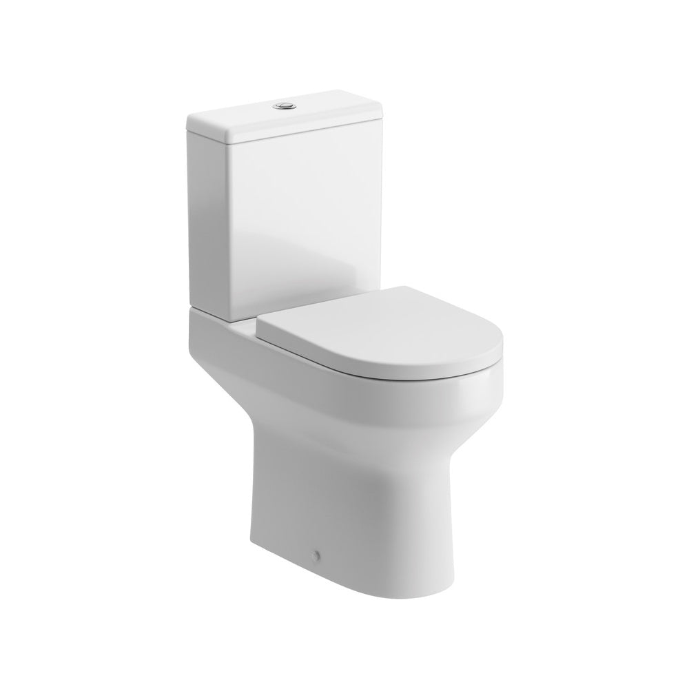 Auvellis Mirelle close-coupled comfort-height toilet with soft-close seat