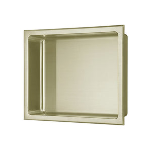 305x360mm Bathroom Niche - Brushed Brass