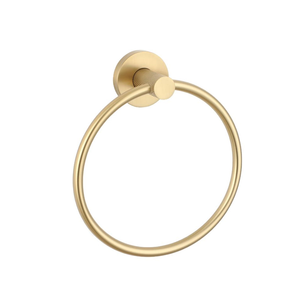 Asta Towel Ring – Brushed Brass