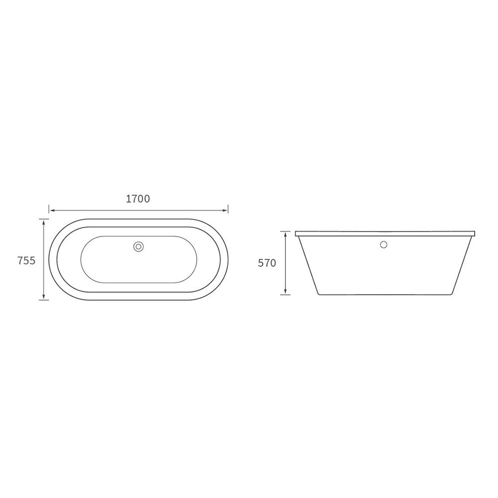 Savoy Freestanding 0TH Bath Bathwise
