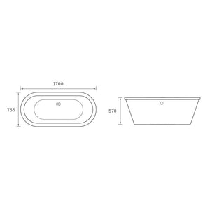 Savoy Freestanding 0TH Bath Bathwise