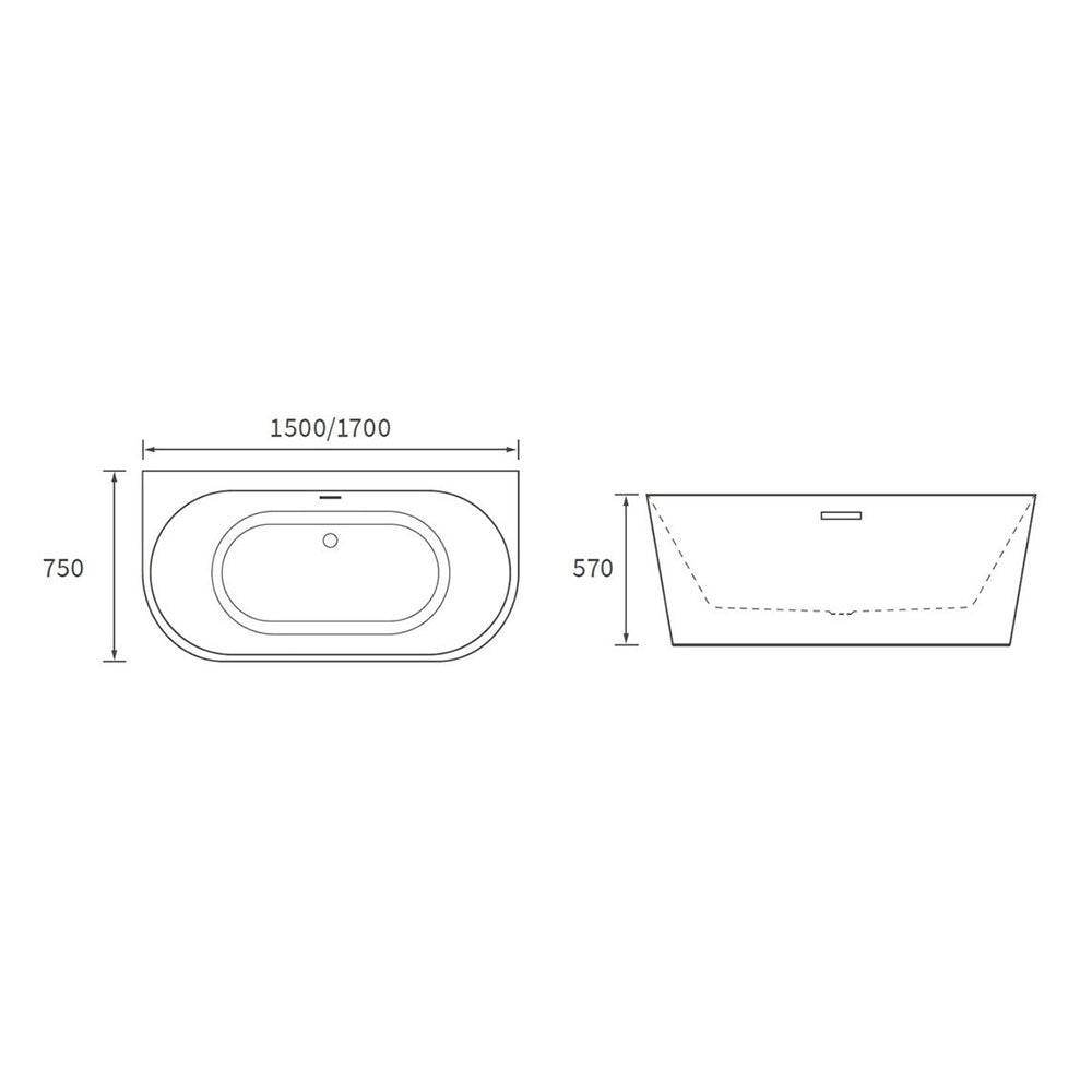 Linton Freestanding 0TH Bath Bathwise