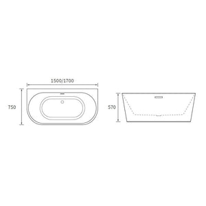 Linton Freestanding 0TH Bath Bathwise