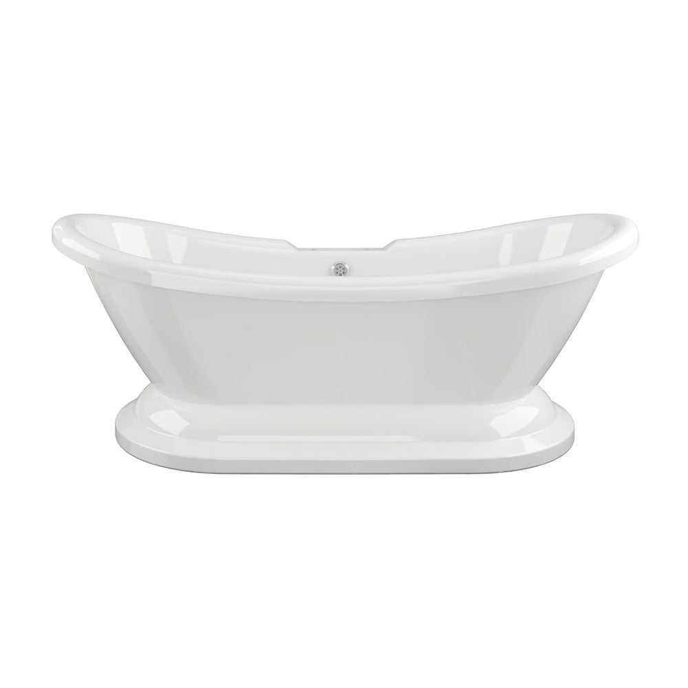 Auvellis Avila back-to-wall traditional freestanding bath – clean product view