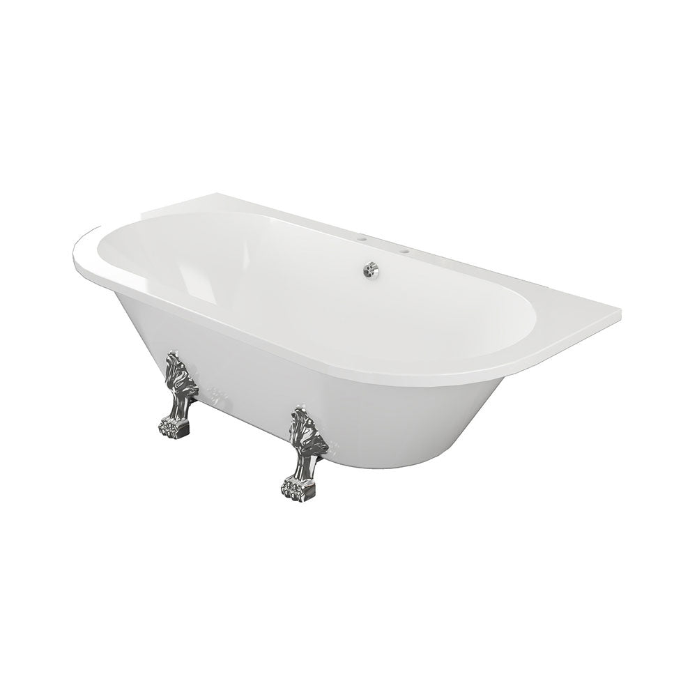 Finchley Freestanding Back To Wall 2TH Bath w/Feet Bathwise