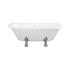 Finchley Freestanding Back To Wall 1700x800x600mm 2TH Bath w/Feet – White