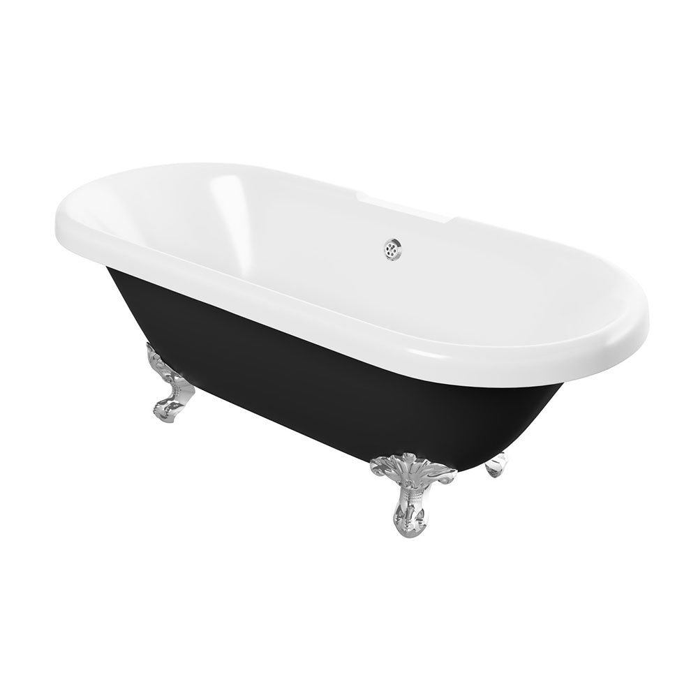 Richmond Freestanding 1690x740x620mm 2TH Bath w/Feet – Black