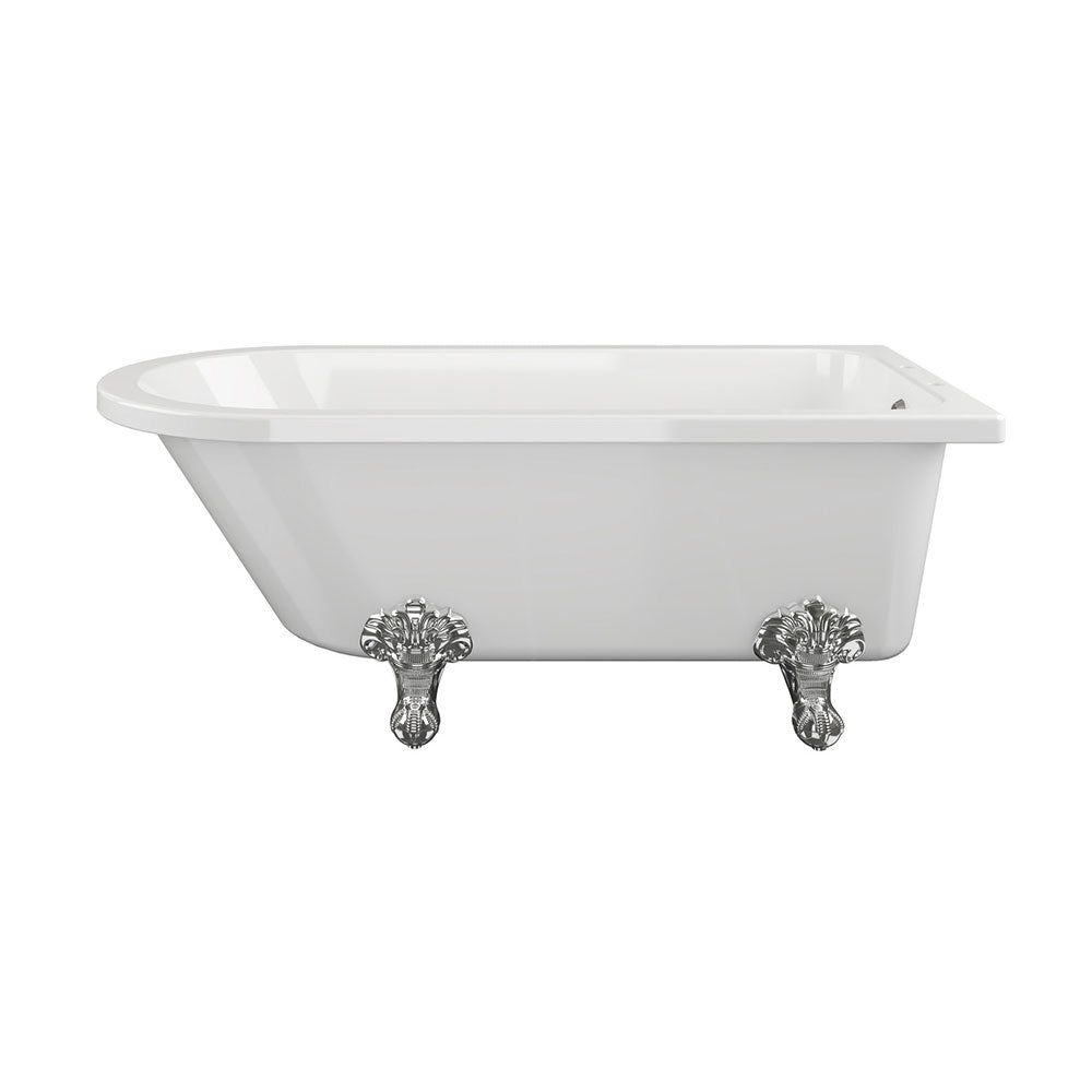 Clevedon Freestanding 1500x750x650mm 2TH Corner Bath w/Feet
