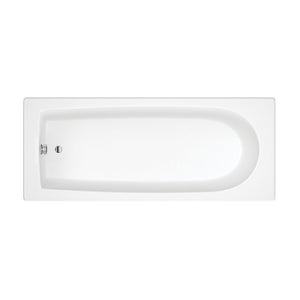 Miami Round Single End 1600x700x550mm 0TH Bath w/Legs
