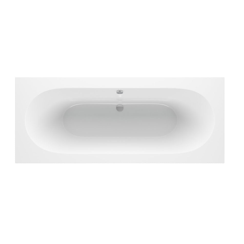 Miami Round Double End 1600x750x550mm 0TH Bath w/Legs