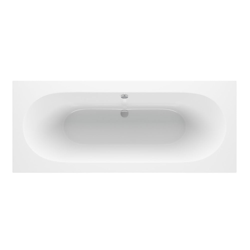 Miami Round Double End 1800x800x550mm 0TH Bath w/Legs