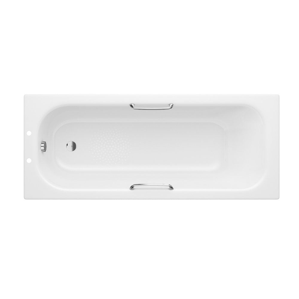 Steel Single End 1700x700x500mm 2TH Bath with Grips & Anti-slip