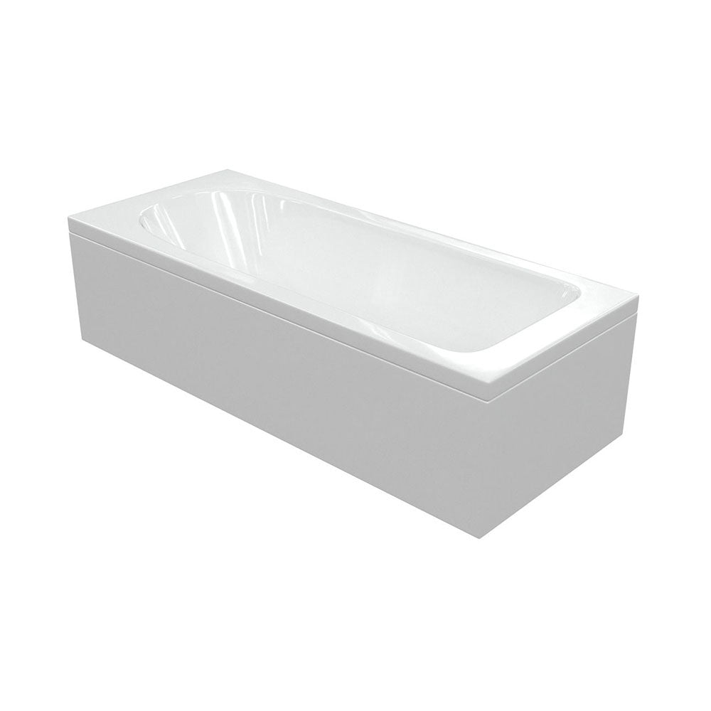 Auvellis Corvex Supercast D-shape single-ended 2TH bath with legs – product view