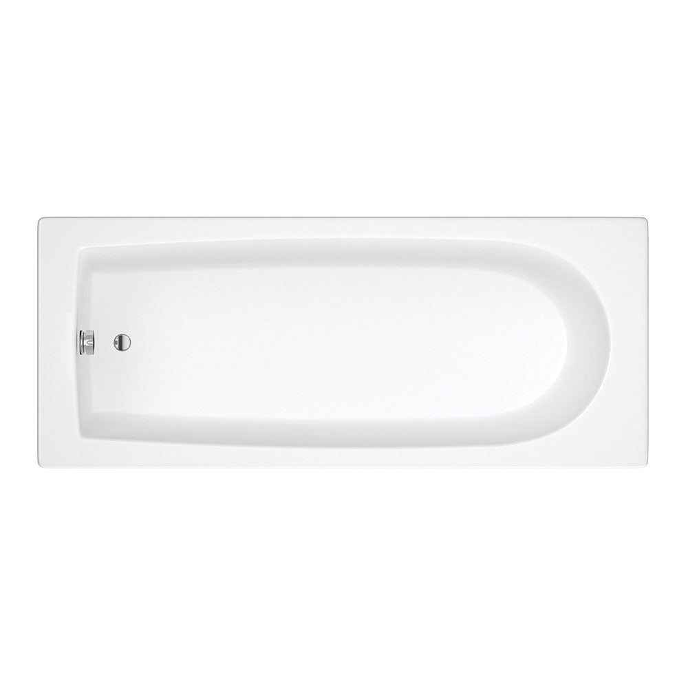 Miami Round Single End SUPERCAST 1600x700x550mm 0TH Bath w/Legs