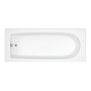 Miami Round Single End SUPERCAST 1600x700x550mm 0TH Bath w/Legs
