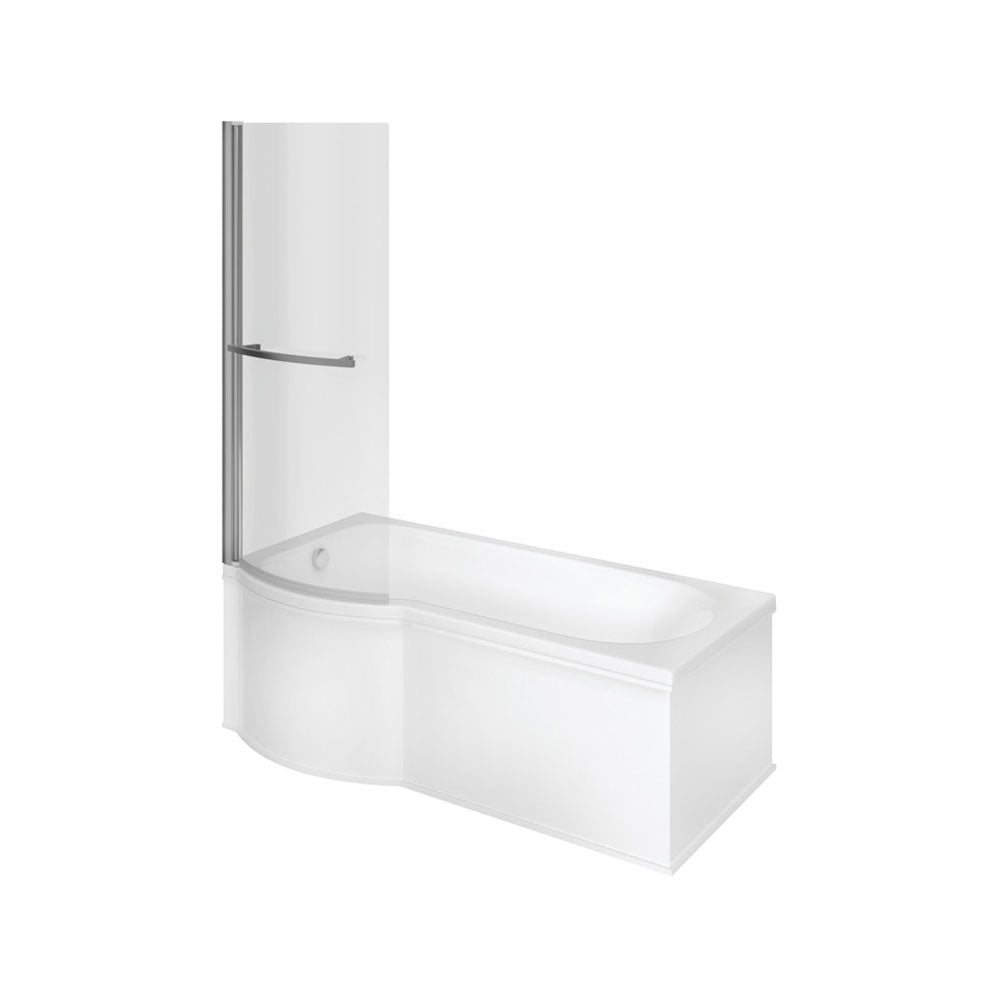 Ora P Shape 1700x850x560mm 0TH Shower Bath Pack (LH)