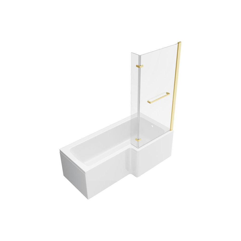 Auvellis Arven Supercast L-shape shower bath pack – detail view 2