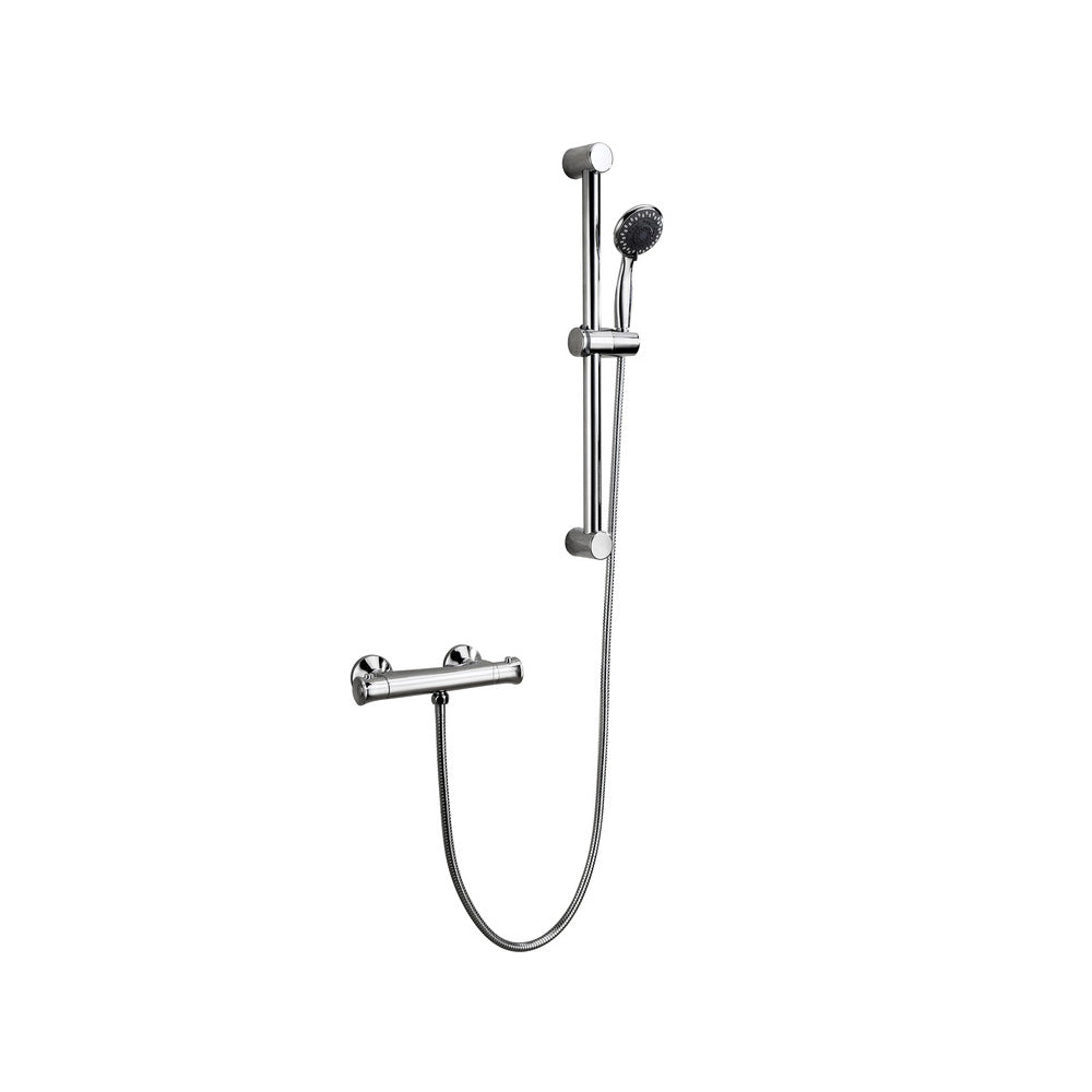 Elara Low Pressure Thermostatic Bar Mixer Shower - Chrome