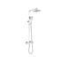 Comet 2 Outlet Exposed Thermostaticshower Pack With Rigid Riser Shower Set With Slide Rail Chrome