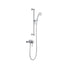 Berwick 1 Outlet Exposed Thermostatic Shower Pack With Traditional Slide Rail Shower Kit Chrome Pureflo