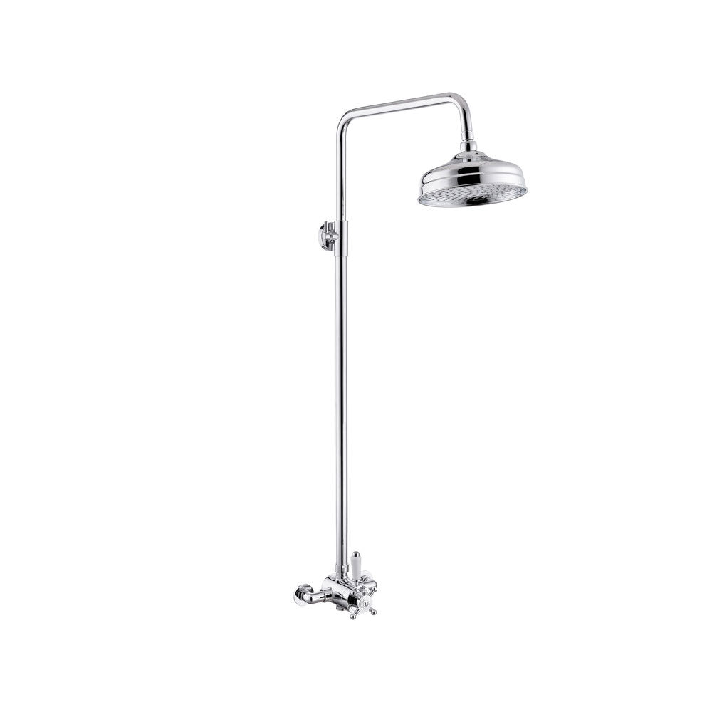 Auvellis Solenne Traditional 1-Outlet Thermostatic Shower Pack with Adjustable Rail – Chrome