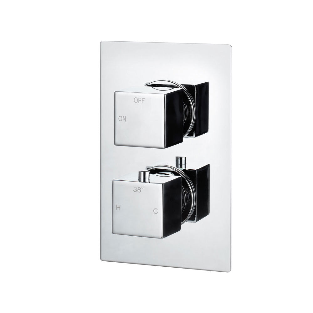 Comet Outlet Square Thermostatic Shower Valve Chrome