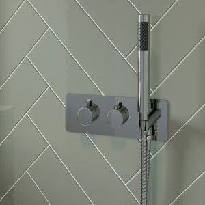 Luna Thermostatic Two Outlet Shower Valve w/Handset Bathwise