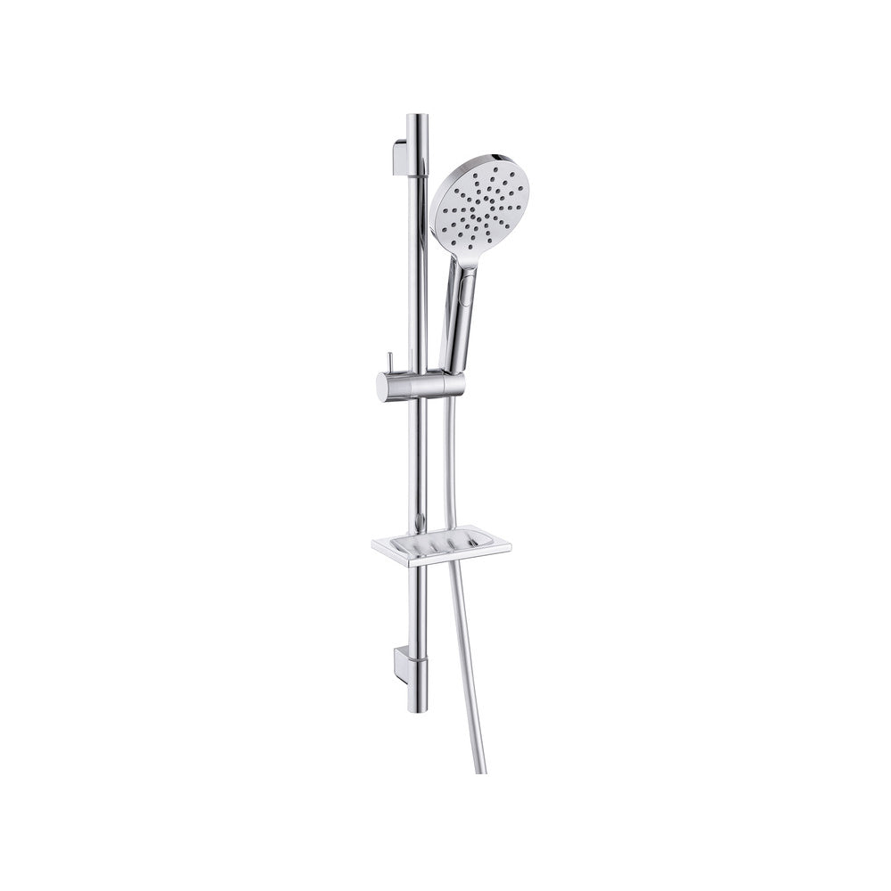 Auvellis Vela Round Push-Button Shower Kit – Chrome