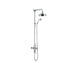 Berwick 2 Outlet Exposed Thermostatic Shower Pack With Traditional Rigid Riser Shower Kit And Slide Rail Chrome Pureflo