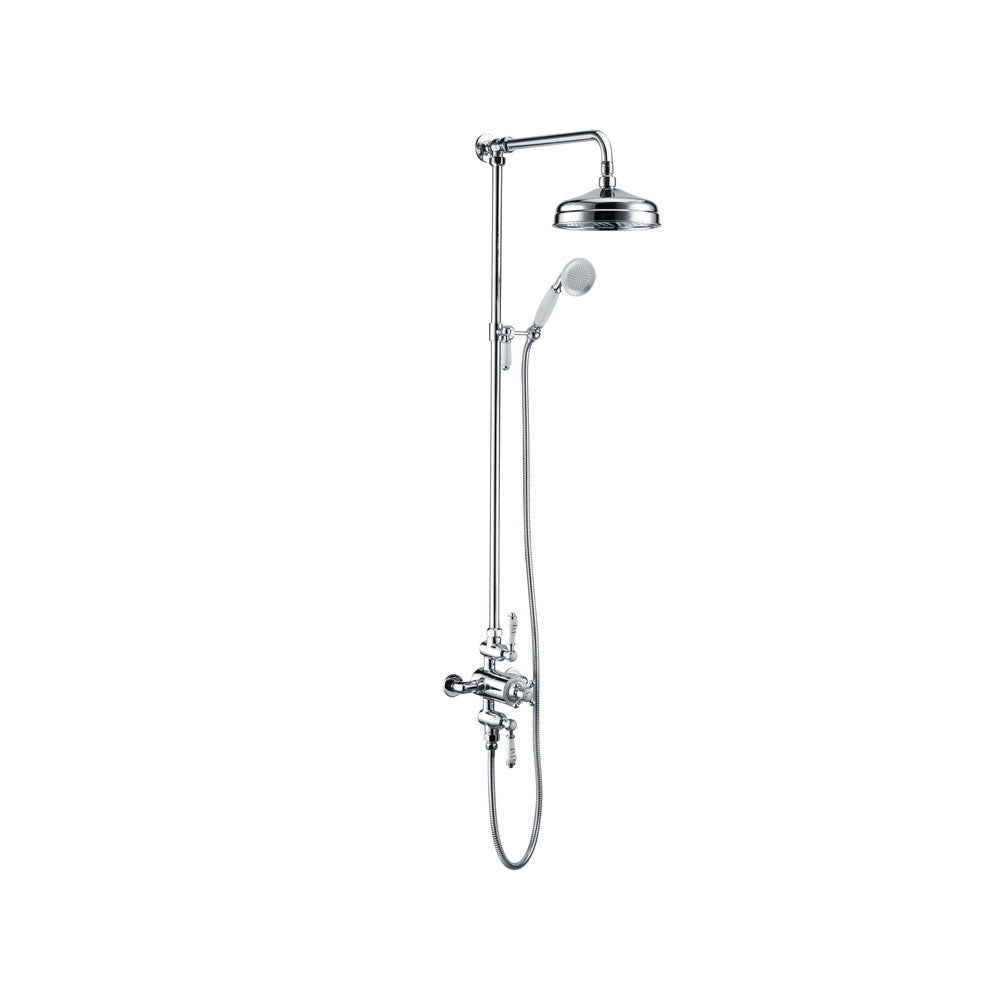 Auvellis Solenne Traditional 2-Outlet Thermostatic Shower Kit – Chrome