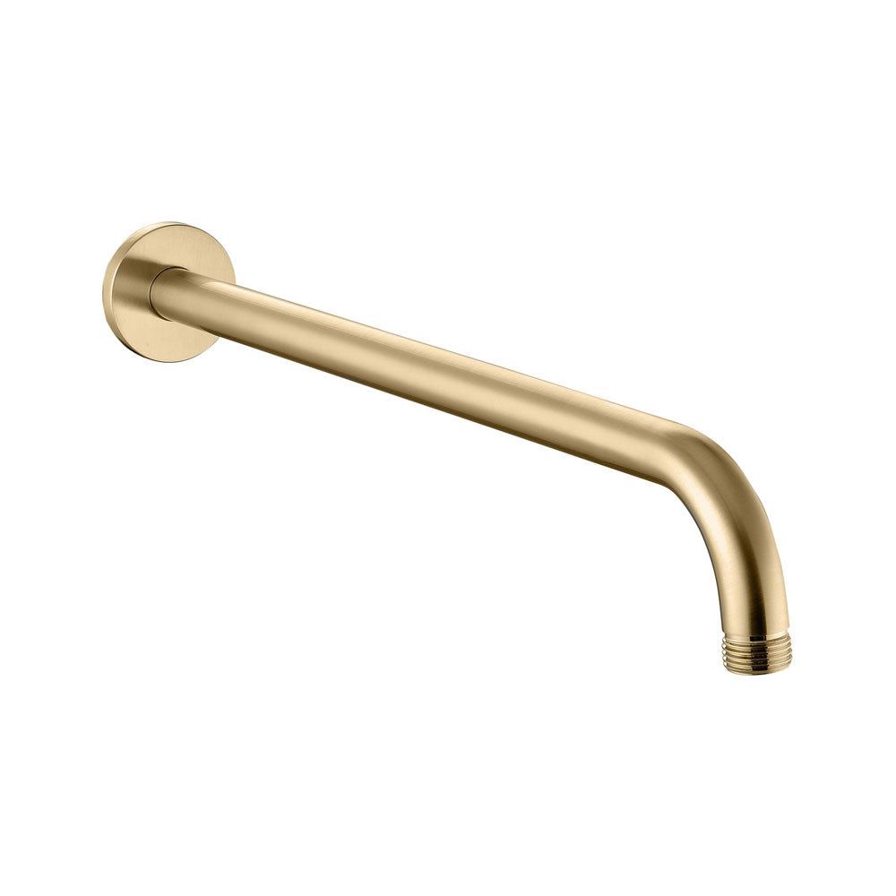Auvellis Astro 335mm Wall-Mounted Shower Arm | Brushed Brass | PFDICM0698 | image 1