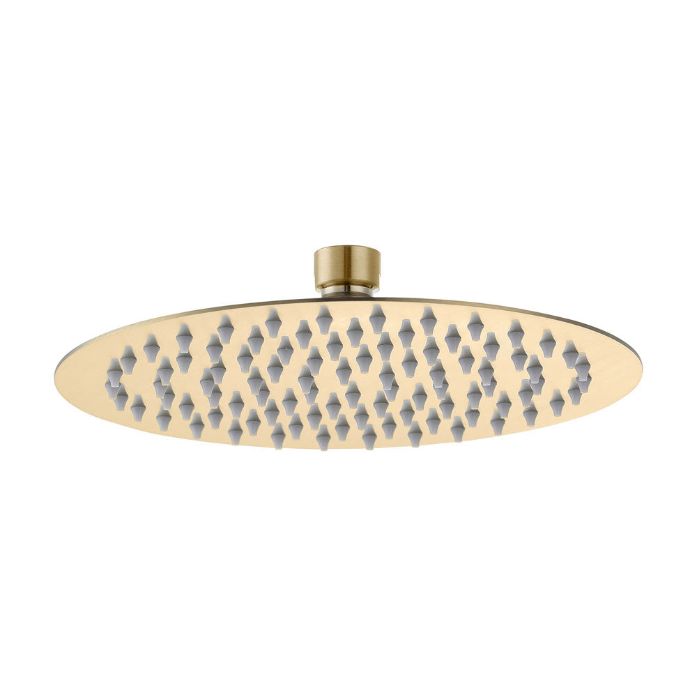 Auvellis Astro Round Brass Fixed Shower Head | Brushed Brass | PFDICM0700 | image 1