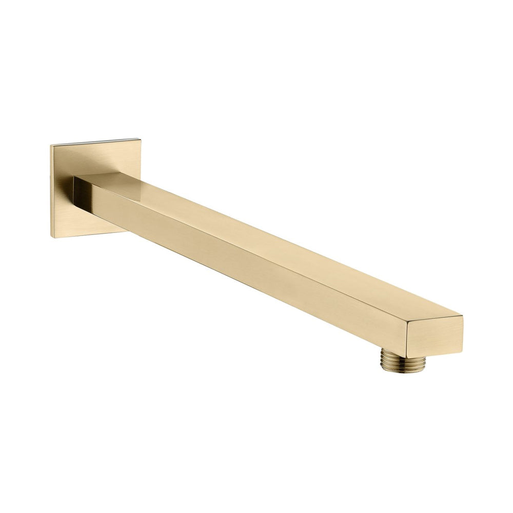 Cosmic 350mm Square Shower Arm - Brushed Brass