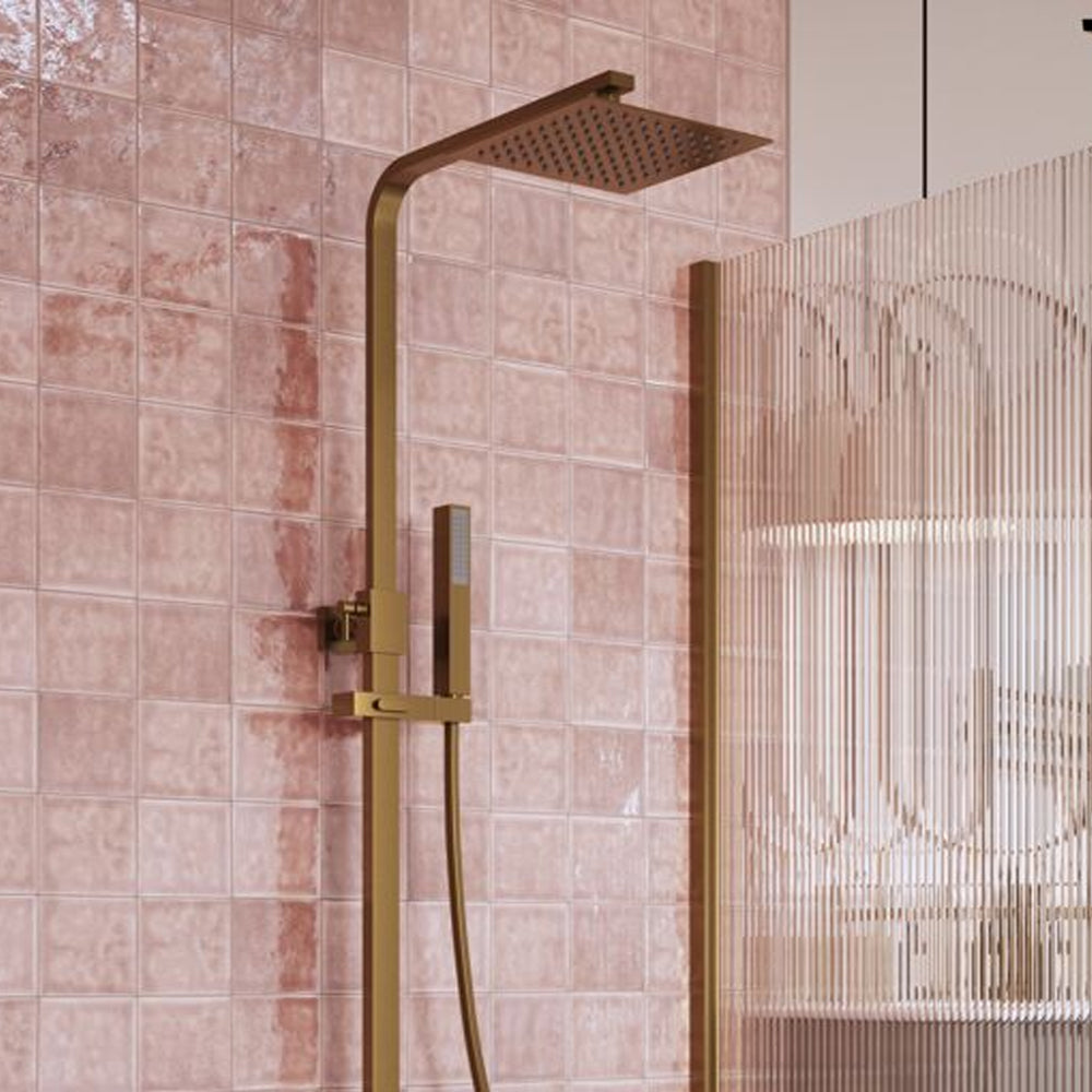 Cosmic Thermostatic Bar Mixer w/Riser Kit Bathwise