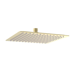 Cosmic 250mm Square Ultraslim Showerhead - Brushed Brass