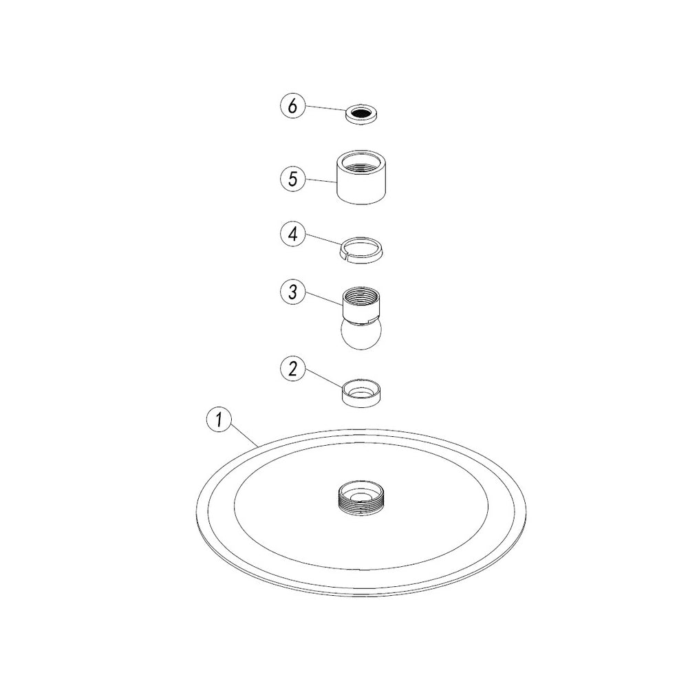 Aurora Ultraslim Showerhead Bathwise