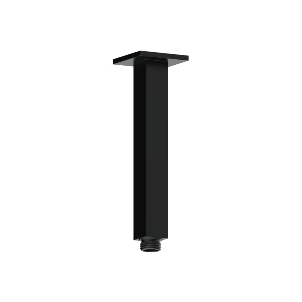 Cosmic 180mm Square Ceiling Arm - Matt Black